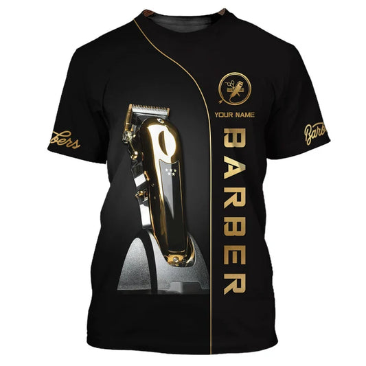 Barber Tools Personalized Name 3D Shirt