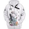 Joycorners PERSONALIZED NAME 3D CHEF ZIPEPR HOODIE CUSTOM NAME UNIFORM GIFT FOR COOKING LOVERS