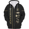 Barber Tools Personalized Name 3D Shirt