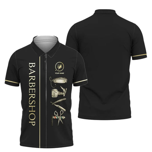Barber Tools Personalized Name 3D Shirt