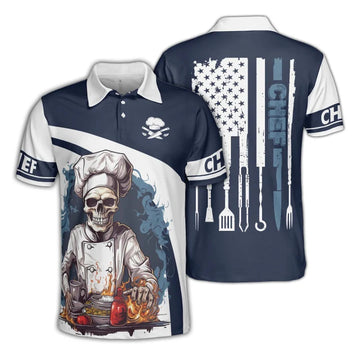 CHEF - 3D SKULL CHEF COOKING Shirt