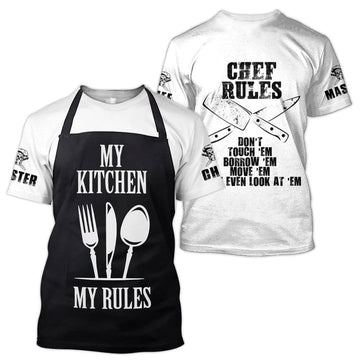 Joycorners MASTER CHEF MY KITCHEN MY RULES UNISEX ADULT SHIRTS