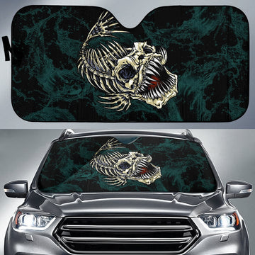 Joycorners Fish Bone Fishing Wave Effect Car Auto Sun Shades