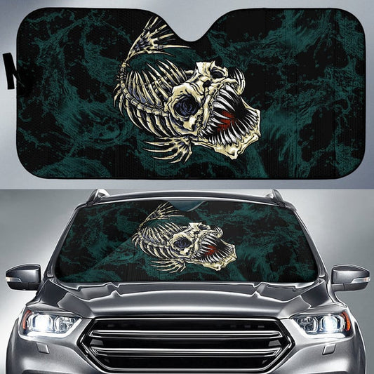 Joycorners Fish Bone Fishing Wave Effect Car Auto Sun Shades
