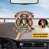 Joycorners Firefighter Car Hanging Ornament Gifts, All Gave Some Some Gave All Fire Custom Firefighter Ornament For Car 2D Flat LM1811