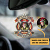 Joycorners Firefighter Car Hanging Ornament Gifts, All Gave Some Some Gave All Fire Custom Firefighter Ornament For Car 2D Flat LM1811
