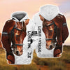 Joycorners Love Horse White Custom Name 3D Shirts