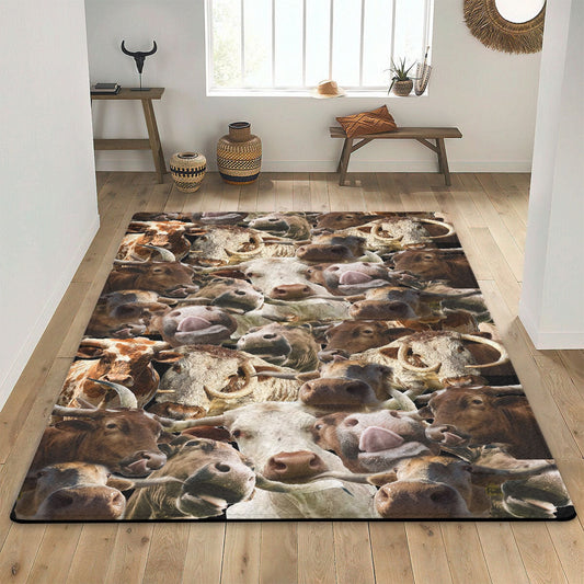 Joycorners Texas Longhorn Herd Rug