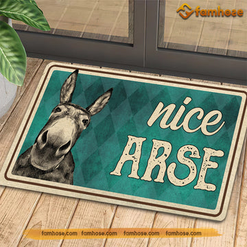 Joycorners Donkey Doormat, Nice Arse Gift For Donkey Lovers, New Home Gift, Housewarming Gift, Donkey Decor LM0210