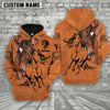 Joycorners Custom Name Quarter Horse 3D Printed Hoodie