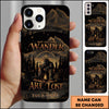 Joycorners Artist Hunting - Not All Who Wander Are Lost Bigfoot Mountain Night Personalized Name Phone Case