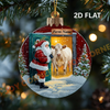 Joycorners Christmas Bauble 2D Flat Cow Ornament, Acrylic Ornament (9 Breed Options)
