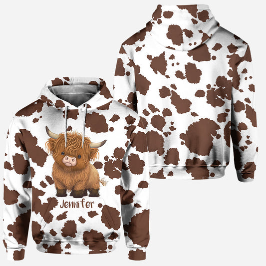 Joycorners Personalized Highland Cow Hoodie and Leggings LM2811