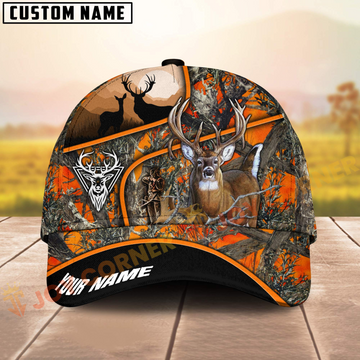 Joycorners Deer Hunting in Forest Multicolor Option Personalized 3D Cap