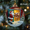 Joycorners Christmas Bauble 2D Flat Cow Ornament, Acrylic Ornament (9 Breed Options)