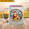 Joycorners Charolais Personalized Name Christmas Farmyard Mug
