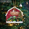 Joycorners Cattle Lovers Christmas Gift Red Barn Custom Shape Acrylic Ornament 2025 (14 Breed Options)