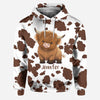 Joycorners Personalized Highland Cow Hoodie and Leggings LM2811