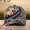 Joycorners Palomino Horse Gray Leather Pattern Personalized Name 3D Cap