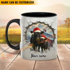 Joycorners Dexter Personalized Name Christmas Farmyard Mug