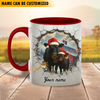 Joycorners Dexter Personalized Name Christmas Farmyard Mug