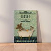 Joycorners Jersey Shower Portrait Canvas
