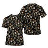 Joycorners Funny Halloween Mechanic T Shirt, Spooky Pumpkin Ghost Mummy Spider Bat Moon Costume Tee Funny Scary Shirt for Mechanic PT2609