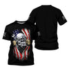 Joycorners Skull Wrench T-Shirt, American Flag Design, Mechanic, Worker Gift, Unique Skull Graphic Tee for Men, Customizable Apparel, Cool Work Shirt PT2609