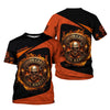 Joycorners Personalized Mechanic Shirt, Nobody Cares Work Harder, Flame Skull Design, Gift For Men PT2609