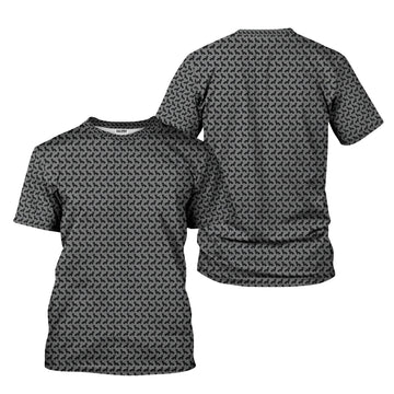 Joycorners Funny Dog Mechanic Shirt, Dachshund and Wrench Pattern Printed Shirt Presents For Mechanics PT2609