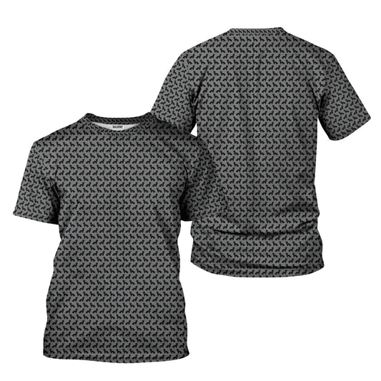Joycorners Funny Dog Mechanic Shirt, Dachshund and Wrench Pattern Printed Shirt Presents For Mechanics PT2609