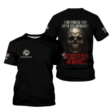 Joycorners Custom Name Mechanic Shirt I Offended You With My Opinion You Should Hear The Ones I Keep For Myself T Shirt PT2609