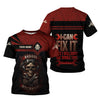 Joycorners Personalized T-Shirt I Can Fix It But I Will Cuss The Whole Time Badas Mechanic Skull Style Shirt For Mechanics PT2609