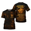 Joycorners Personalized Mechanic Shirt, Mechanic's Prayer, Wrenchs and Cross Design, Gift For Men PT2609