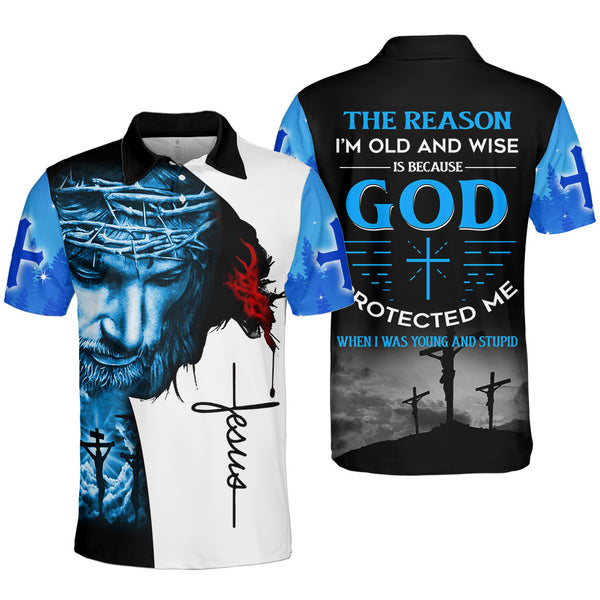 Joycorners Jesus The reason I’m old and wise is because God Protected Me 3D Shirt