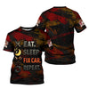 Joycorners Personalized Mechanic Shirt, Eat Sleep Fix Car Repeat, Funny Quote Design, Gift For Men PT2609