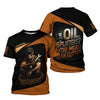 Joycorners Personalized Mechanic Shirt, Oil Splatters You Mean Man Glitter, Skull Mechanic Design, Gift For Men PT2609