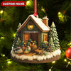 Joycorners Personalized Acrylic Mallard Duck Family Christmas Ornament – Rustic Holiday Cabin Decor for Nature & Wildlife Lovers MT0110