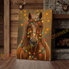 Joycorner Palomino Horse Christmas Lights 3D Wrapped Canvas