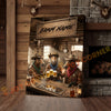 Joycorner Horse Cow Trio Western Saloon Beer Cheers Rustic Bar Sign Customized Farm Name Canvas
