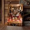 Joycorners Deer Couple Coffee Date Rustic Café Personalized Name Canvas