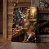 Joycorner Buck Deer Bar Counter Beer Cigar 3D Wrapped Canvas