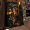 Joycorner Horse Smoking Cow Flipping Finger Attitude Wall Art Custom Name Rustic Canvas