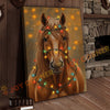 Joycorner Palomino Horse Christmas Lights 3D Wrapped Canvas