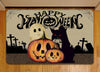 Joycorners Cool Halloween Doormat, Happy Halloween With Pumpkin, Housewarming Gift, Doormat Decor LM0210