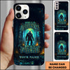 Joycorners Artist Hunting - Hello Darkness My Old Friend Bigfoot Forest Night Personalized Name Phone Case