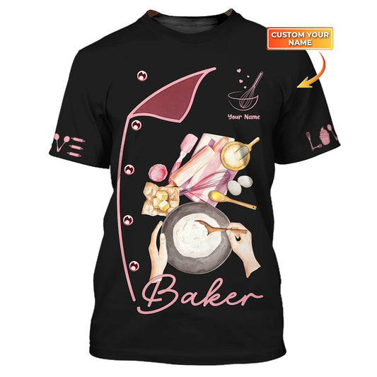 BAKER - Custom Bakery Shirt Gift For Baking & Cake Lover Printed Shirt