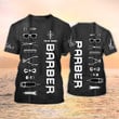 Barber Tools Personalized Name 3D Shirt