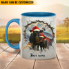 Joycorners Dexter Personalized Name Christmas Farmyard Mug