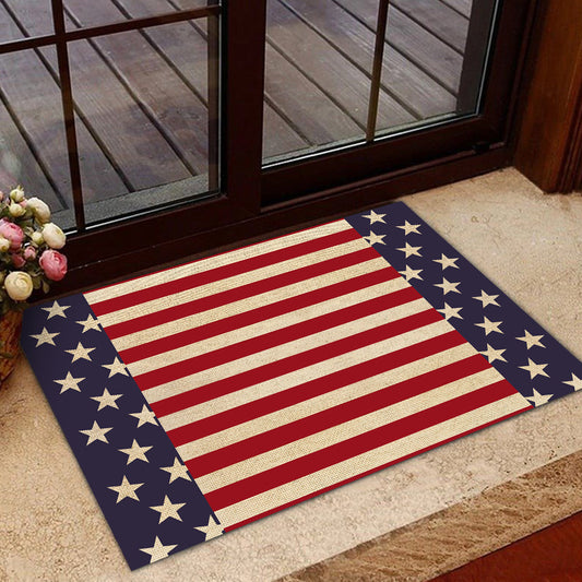 Joycorners July 4th Doormat Patriotic Independence Day Doormat For Home Decor Housewarming Gift Welcome Mat Gift LM0210